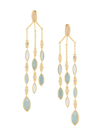 Astley Clarke Large Paloma Drop Earrings In Gold