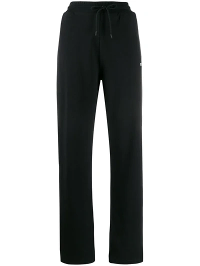 Msgm Jogginghose Mit Logo-print In Black