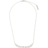 Ambush Flame Logo Nameplate Necklace In Silver