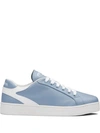 Prada Two Tone Low-top Sneakers In Blue