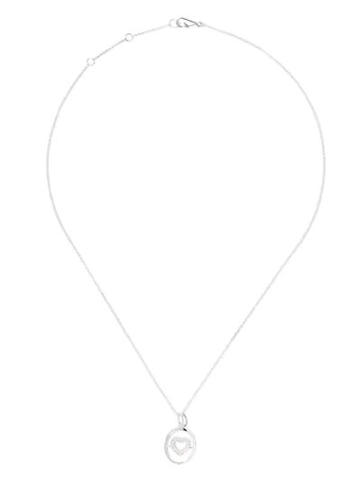 Annoushka 18kt White Gold Diamond Heart Necklace In 18ct White Gold