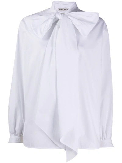 Givenchy Pussy-bow Blouse In White