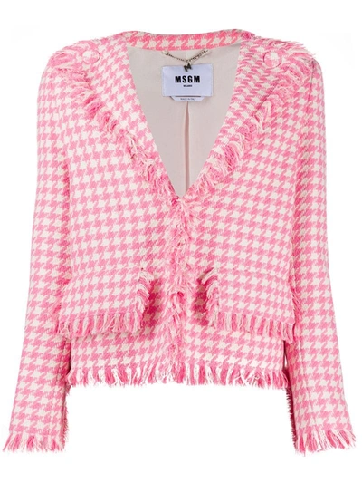 Msgm Women's 2841mdg0320710912 Pink Cotton Jacket