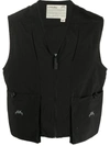 A-cold-wall* Casual Zipped Gilet In Black