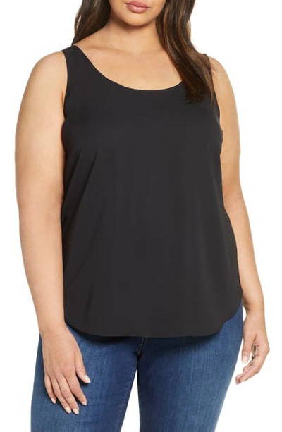 Nic + Zoe Wanderer Tank In Black Onyx