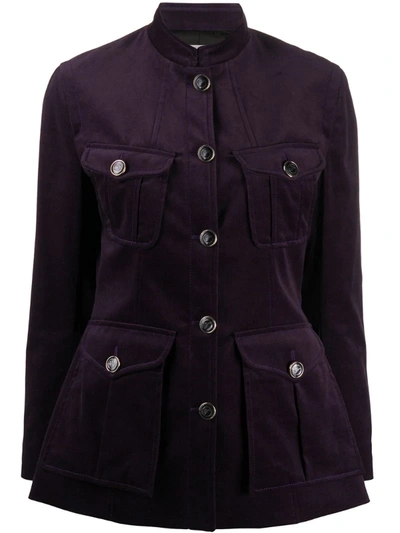 Temperley London Esmeralda Tailored Jacket In Purple