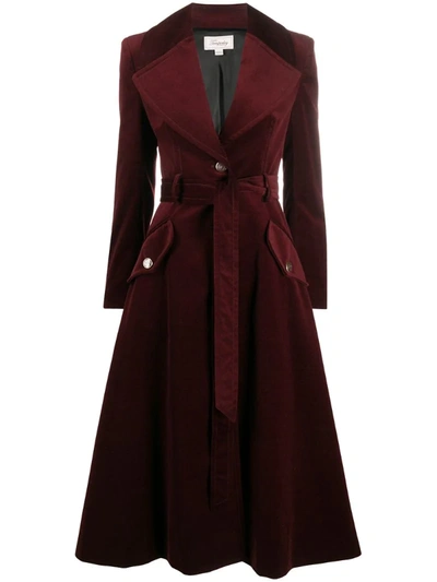 Temperley London Esmeralda Tailored Coat In Red