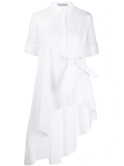 Palmer Harding Super Asymmetric Cotton-blend Shirt In White