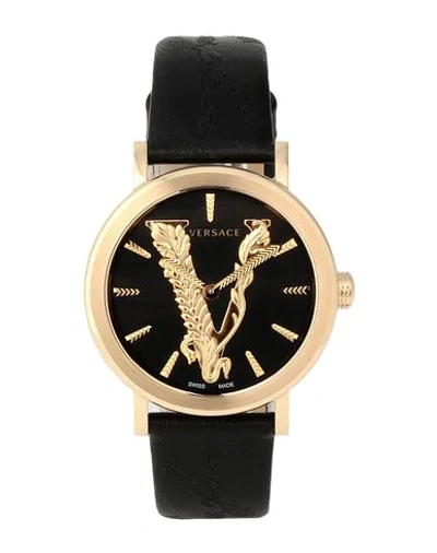 Versace Wrist Watch In Black