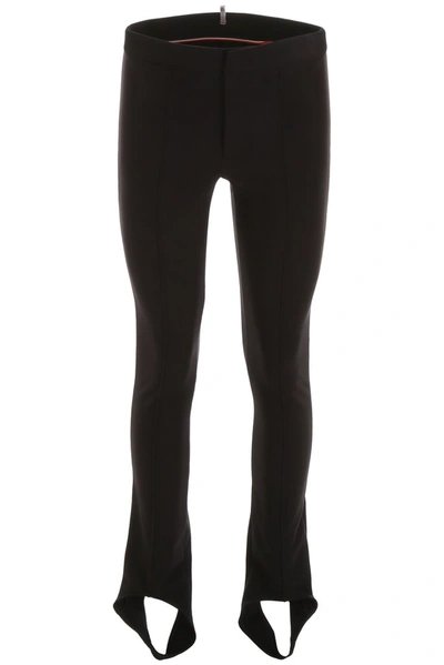 Moncler Trousers With Stirrups In Black
