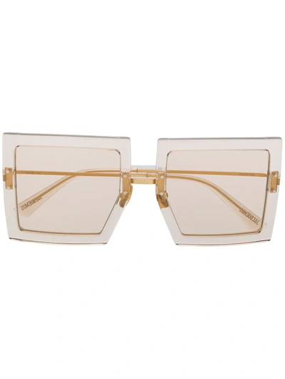 Jacquemus Women's Les Carrees Oversized Square-frame Acetate Sunglasses In Beige