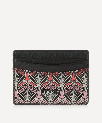 Liberty London Iphis Sunset Canvas Card Holder In Coral