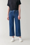 Cos High-waisted Straight Jeans In Blue