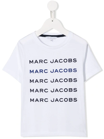 Marc Jacobs Teen Printed Logo T-shirt In White