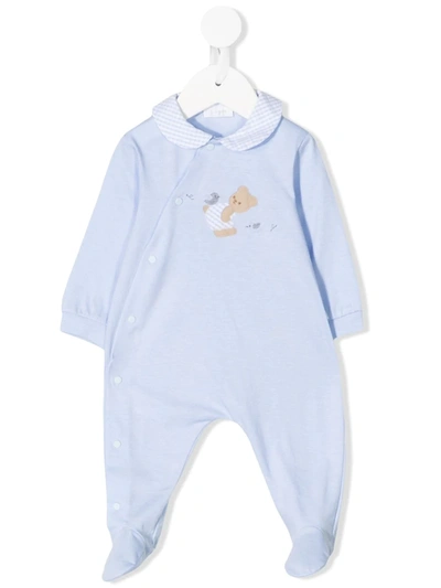 Il Gufo Babies' Peter Pan Collar Pyjamas In Blue