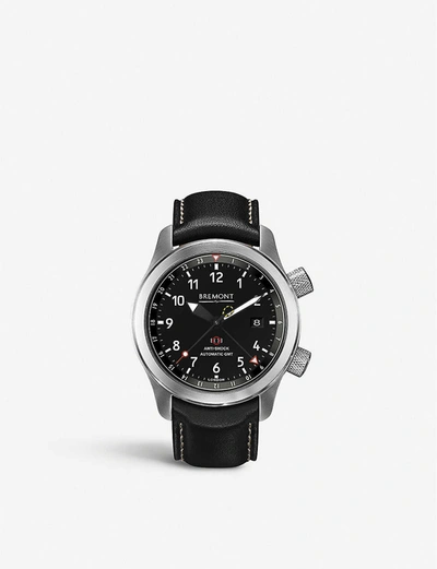Bremont Mbiii Martin Barker Automatic Stainless Steel And Leather Watch In White