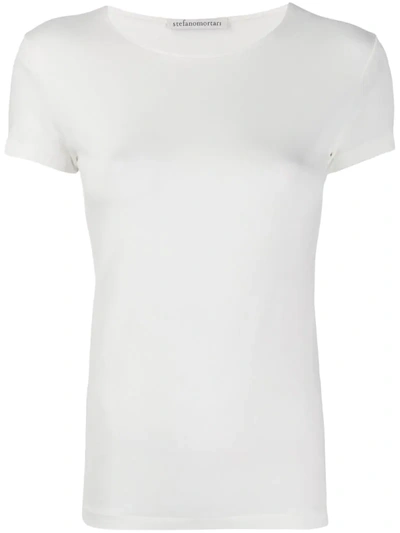 Stefano Mortari Round Neck T-shirt In White