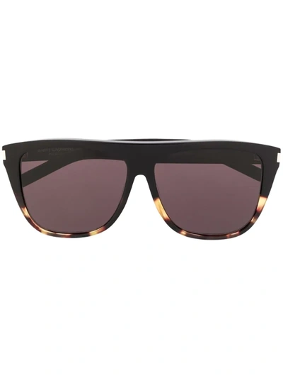 Saint Laurent Oversized Sl1 Square Frame Sunglasses In Black