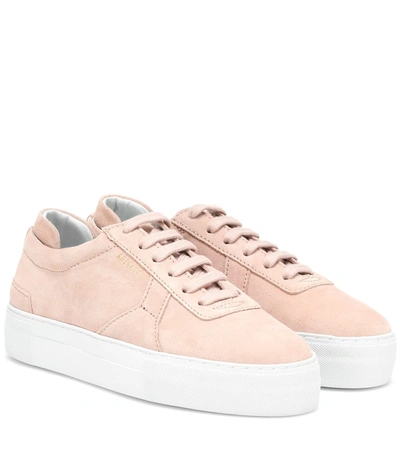 Axel Arigato Platform Low-top Suede Sneakers In Pink