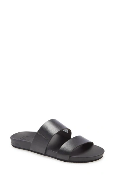 Reef Cushion Bounce Vista Slide Sandal In Black