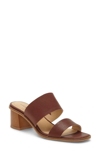 Lucky Brand Lalinna Slide Sandal In Ark Brown Leather