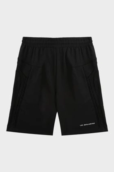 Les Benjamins Cotton-blend Shorts In Black