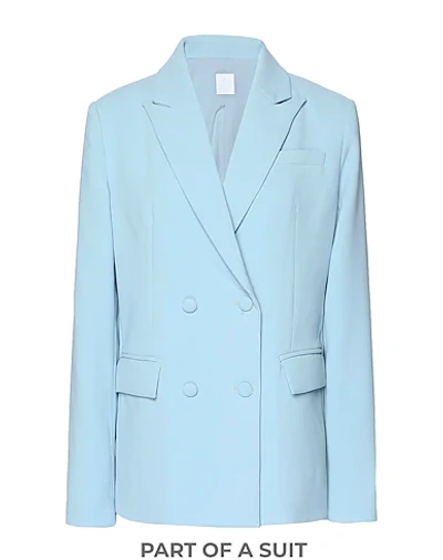 8 By Yoox Suit Jackets In Sky Blue