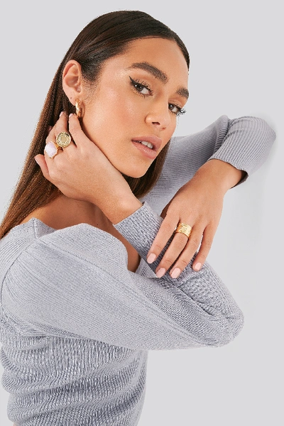 Misslisibell X Na-kd Mixed Stone Rings - Gold