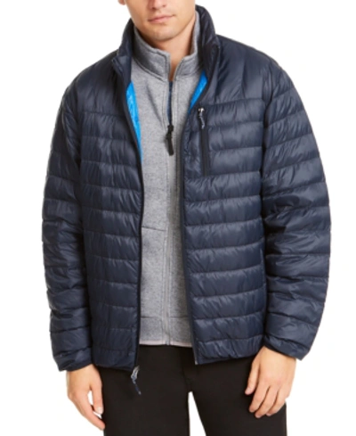 Hawke & Co. Outfitter Men's Packable Down Blend Puffer Jacket, Created For Macy's In Hawke Navy