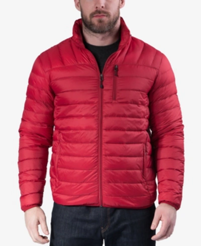 Hawke & Co. Outfitter Men's Packable Down Blend Puffer Jacket, Created For Macy's In Chilipepper