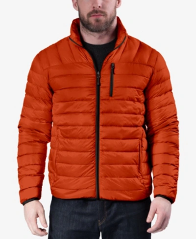 Hawke & Co. Outfitter Men's Packable Down Blend Puffer Jacket, Created For Macy's In Princeton Orange