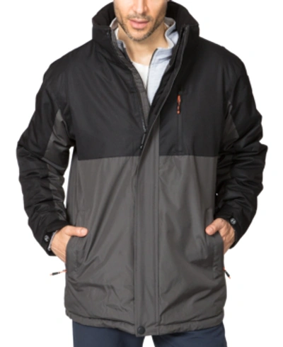 Hawke & Co. Outfitter Men's Colorblocked Parka In Carbon/black