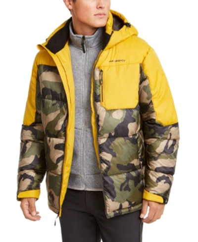 Hawke & Co. Outfitter Men's Puffer Jacket, Created For Macy's In Army Camo/dull Gold