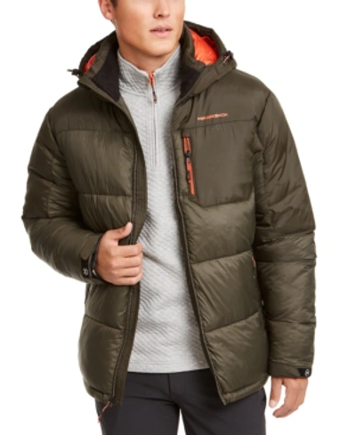 Hawke & Co. Outfitter Men's Puffer Jacket, Created For Macy's In Loden