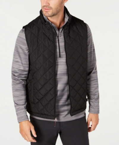 Hawke & Co. Men's Diamond Quilted Vest, Created For Macy's In Carbon