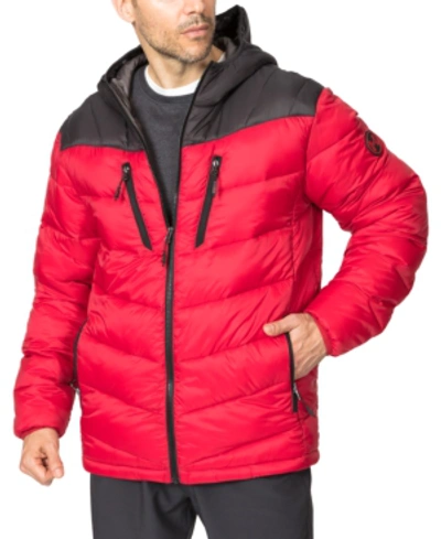 HAWKE & CO. OUTFITTER MEN'S PACKABLE CHEVRON PARKA 
