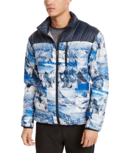 Hawke & Co. Outfitter Men's Packable Down Blend Puffer Jacket, Created For Macy's In Mountain Collage