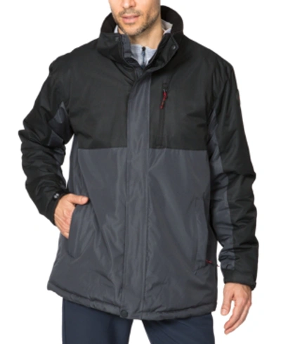 Hawke & Co. Outfitter Men's Big & Tall Colorblocked Parka In Graphite