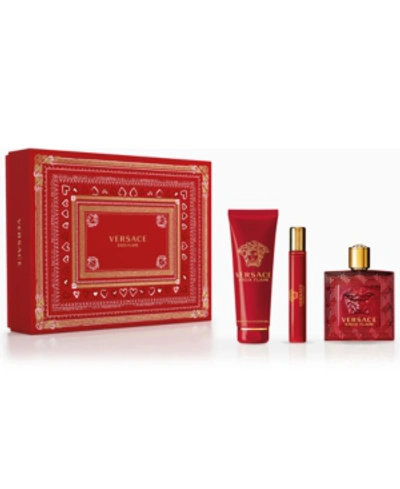 Versace Men's 3-pc. Eros Flame Eau De Parfum Gift Set