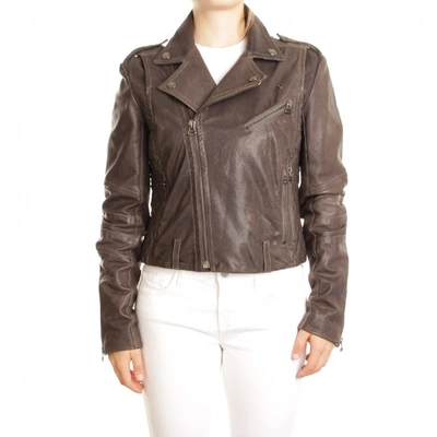 Pre-owned Pierre Balmain Brown Leather Jacket