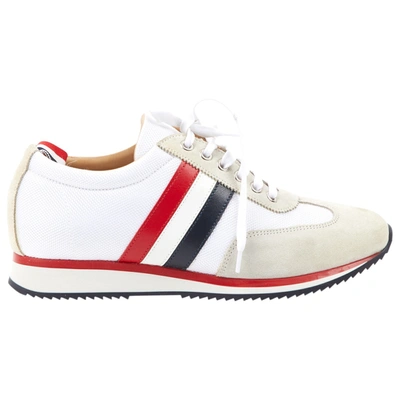 Pre-owned Thom Browne Cloth Trainers In White