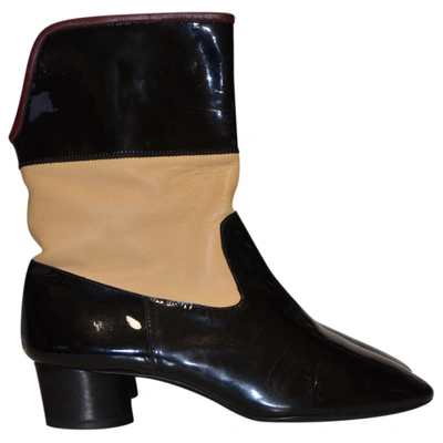 Pre-owned Chanel Leather Ankle Boots