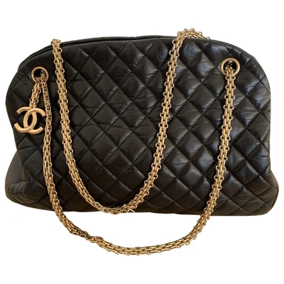 Pre-owned Chanel Mademoiselle Black Leather Handbag