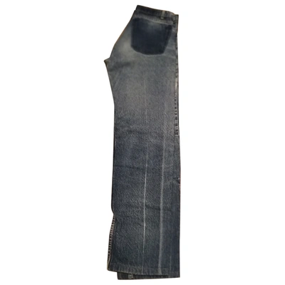 Pre-owned Maison Margiela Blue Cotton Jeans