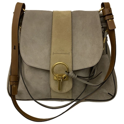 Pre-owned Chloé Lexa Beige Suede Handbag