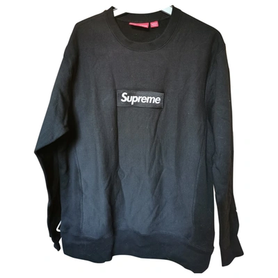 Pre-owned Supreme Black Cotton Knitwear & Sweatshirts