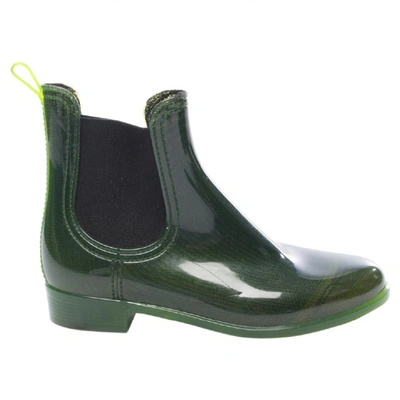 Pre-owned Unützer Green Ankle Boots
