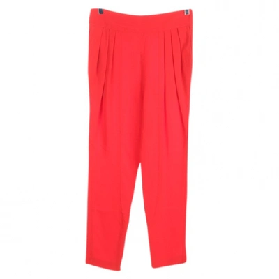 Pre-owned Givenchy Red Trousers