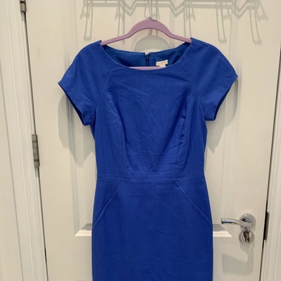 Pre-owned Jcrew Blue Cotton Dress