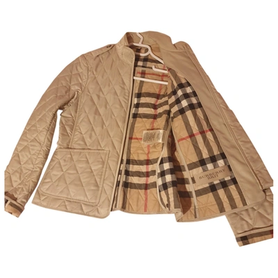 Pre-owned Burberry Beige Cashmere Jacket